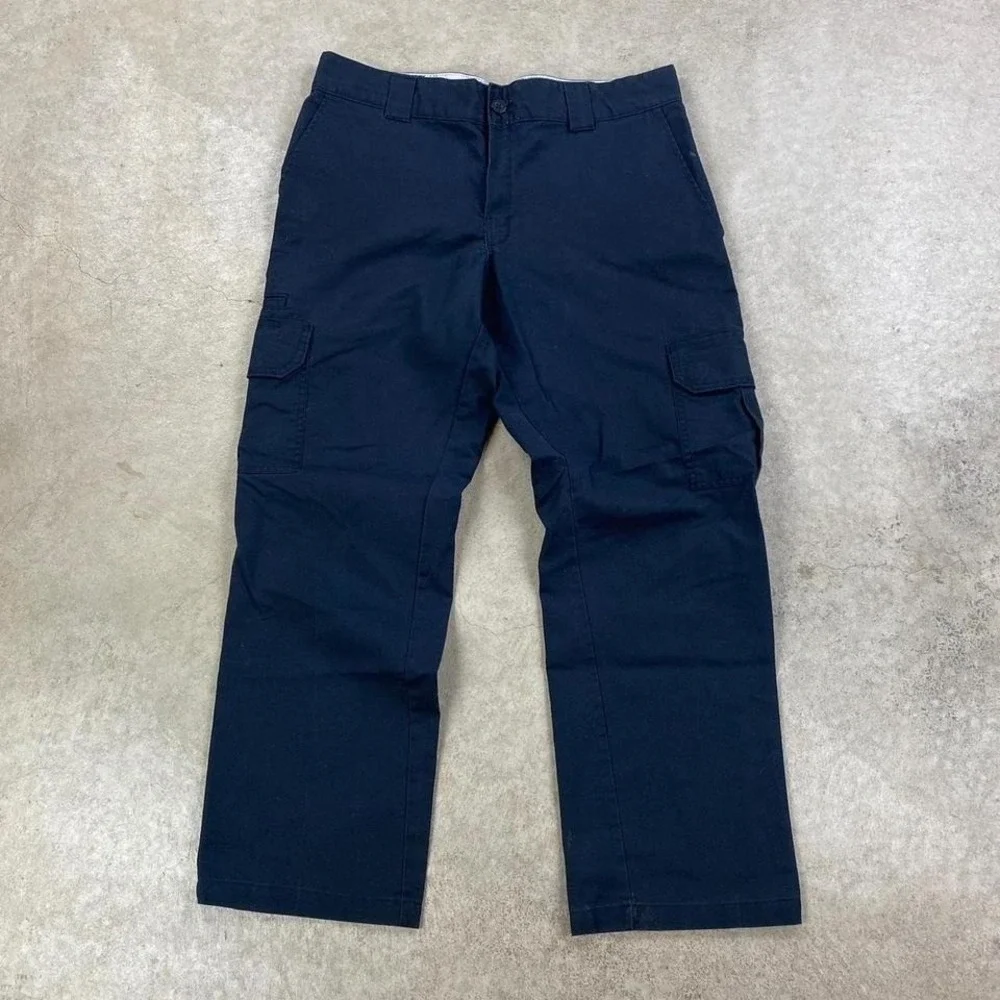 Vintage Y2K Dickies Cargo Pants Size 33x29 Black Regular‎ Straight Slacks Chino